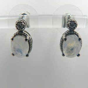Genuine Kuisa Rainbow Moonstone Earrings